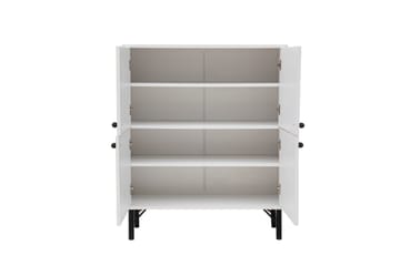 Terrazzo Highboard 95x111 cm Hvit - Hanah Home - Oppbevaring - Skap - Oppbevaringsskap