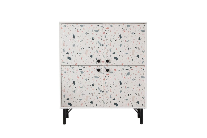 Terrazzo Highboard 95x111 cm Hvit, Hanah Home