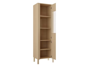 Aggarwal Vitrinskap 60 cm med Oppbevaring i Tre med Glassfront - Brun - Oppbevaring - Skap - Vitrineskap