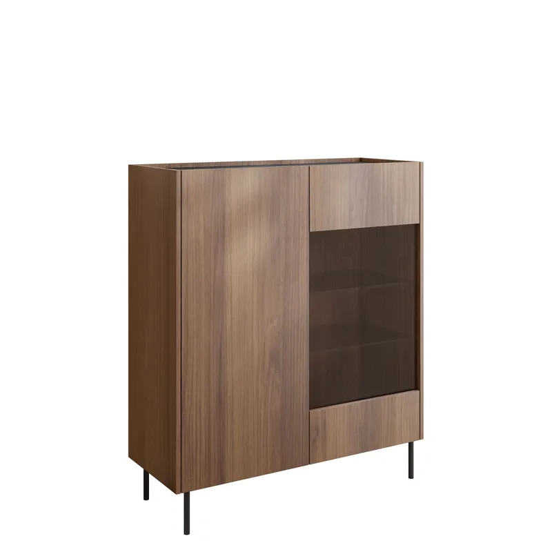 Akihito Vitrineskap 97x117 cm, Brun