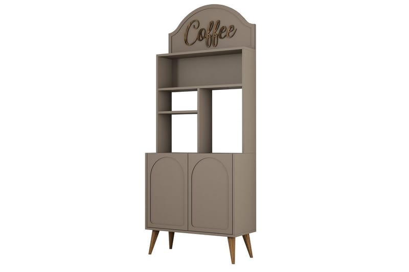Bar Kaffeskap Hazim To Atlas / Valnøtt - Atlas / Valnøtt - Oppbevaring - Skap - Barskap