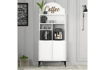Bar Kaffeskap Hazim To Hvit / Svart - Hvit / Svart - Oppbevaring - Skap - Barskap