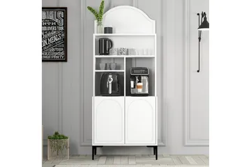 Bar Kaffeskap Hazim To Hvit / Svart - Hvit / Svart - Oppbevaring - Skap - Barskap