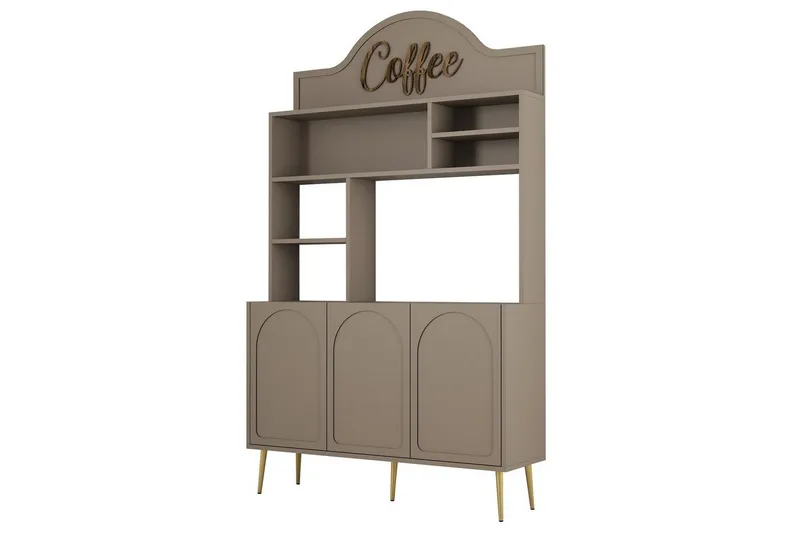 Bar Kaffeskap Hazim Tre Atlas / Gull, Atlas / Gull