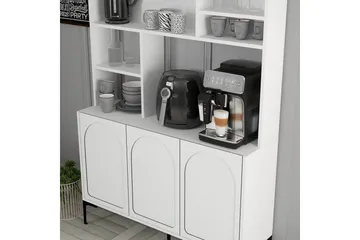 Bar Kaffeskap Hazim Tre Hvit / Svart - Hvit / Svart - Oppbevaring - Skap - Barskap