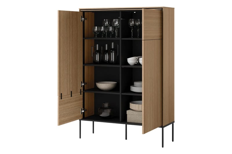 Basici Highboard - Brun - Oppbevaring - Skap - Oppbevaringsskap