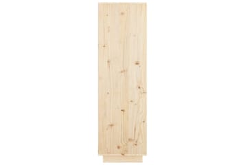 beBasic Highboard 74x35x117 cm heltre furu - Brun - Oppbevaring - Skap - Oppbevaringsskap