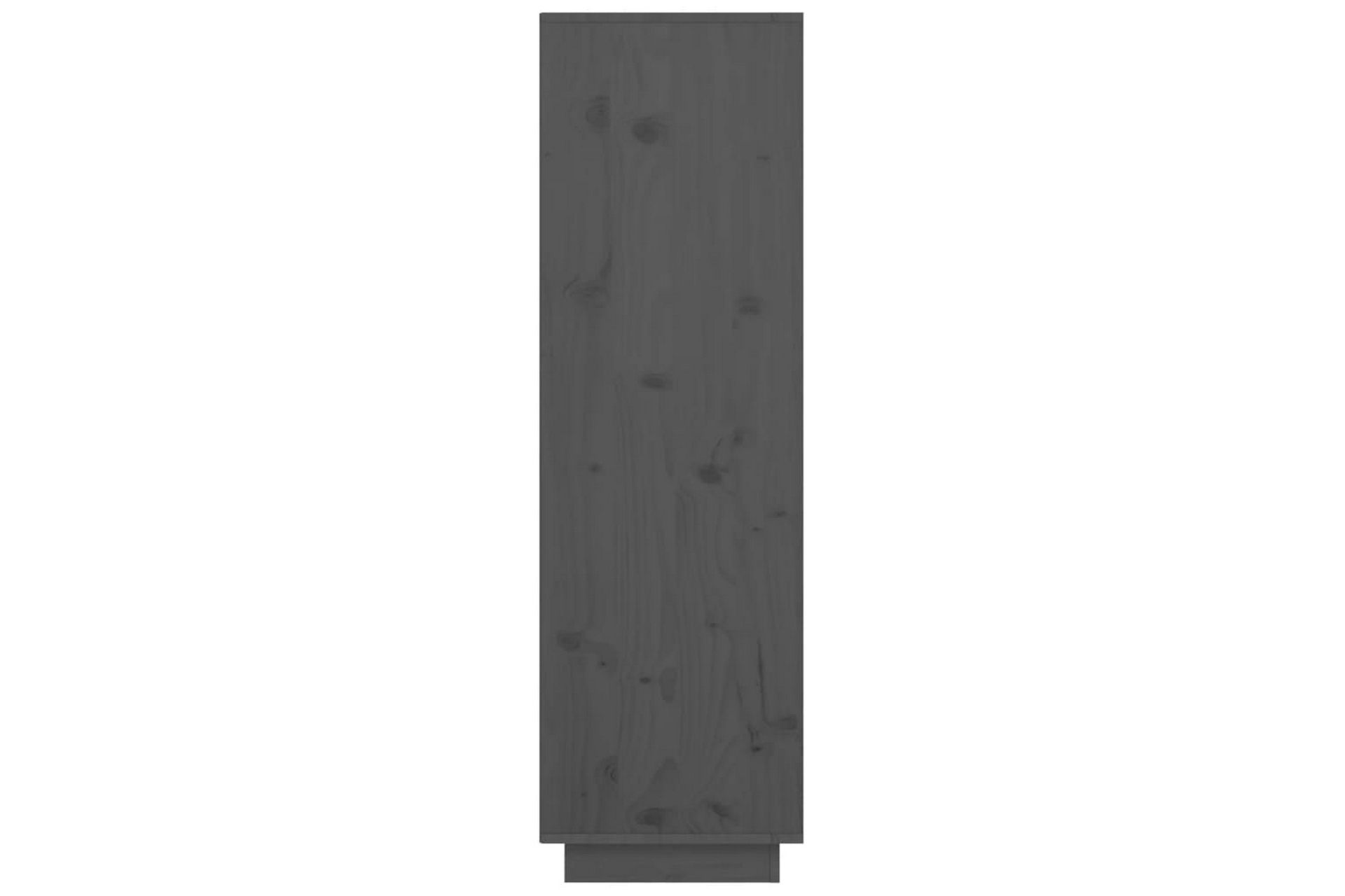 beBasic Highboard grå 38x35x117 cm heltre furu - GrÃ¥ - Oppbevaring - Skap - Oppbevaringsskap