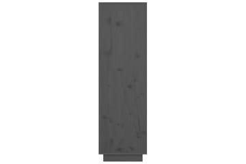 beBasic Highboard grå 38x35x117 cm heltre furu - GrÃ¥ - Oppbevaring - Skap - Oppbevaringsskap