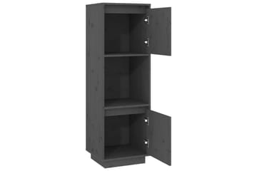 beBasic Highboard grå 38x35x117 cm heltre furu - GrÃ¥ - Oppbevaring - Skap - Oppbevaringsskap