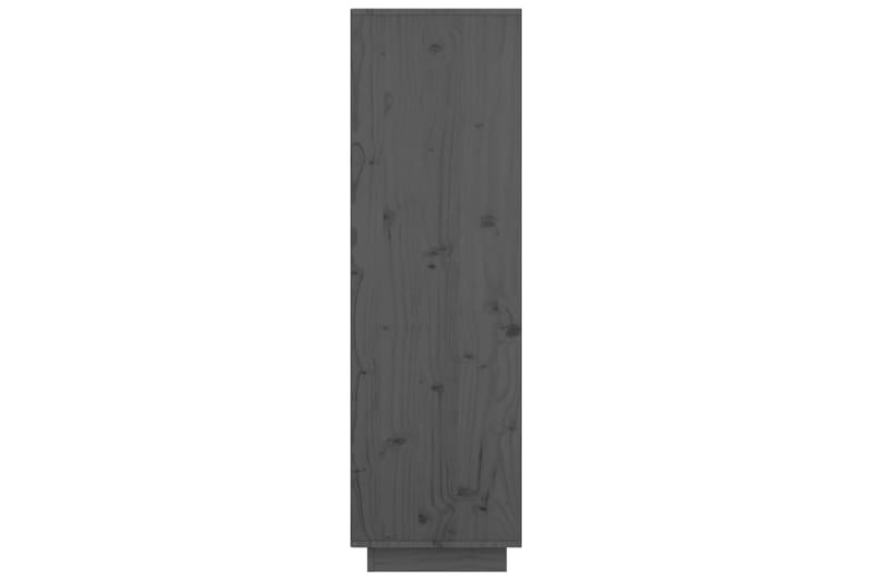 beBasic Highboard grå 74x35x117 cm heltre furu - GrÃ¥ - Oppbevaring - Skap - Oppbevaringsskap