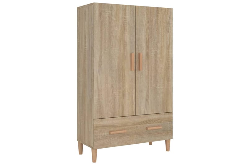 beBasic Highboard sonoma eik 70x31x115 cm konstruert tre - Brun - Oppbevaringsskap