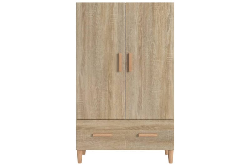 beBasic Highboard sonoma eik 70x31x115 cm konstruert tre - Brun - Oppbevaringsskap