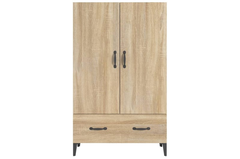 beBasic Highboard sonoma eik 70x31x115 cm konstruert tre - Brun - Oppbevaringsskap