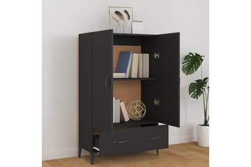 beBasic Highboard svart 70x31x115 cm konstruert tre - Svart - Oppbevaring - Skap - Oppbevaringsskap