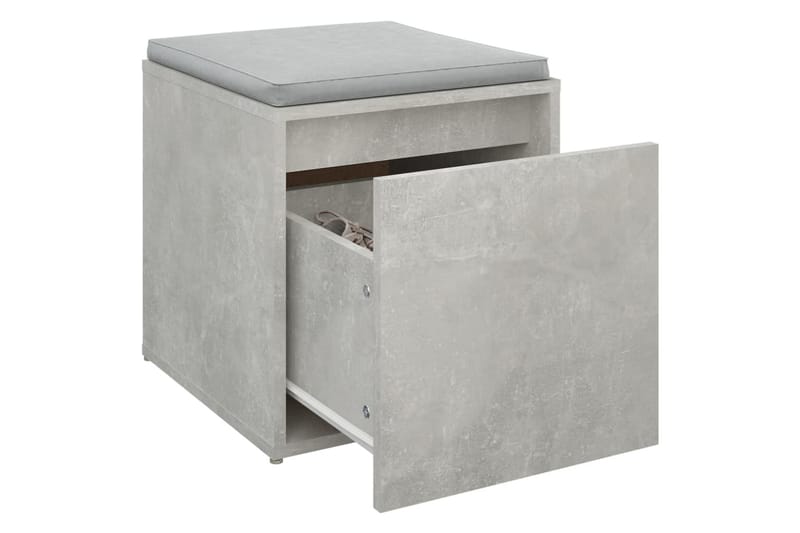 beBasic Oppbevaringsskap betonggrå 40,5x40x40 cm konstruert tre - GrÃ¥ - Oppbevaring - Skap - Hjørneskap