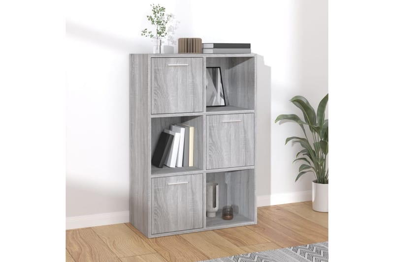beBasic Oppbevaringsskap grå sonoma 60x29,5x90 cm - GrÃ¥ - Oppbevaring - Skap - Vitrineskap