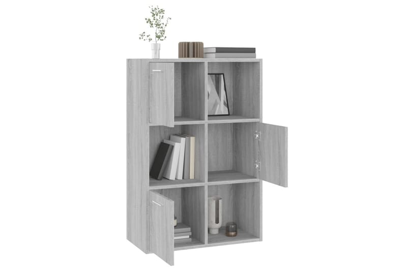 beBasic Oppbevaringsskap grå sonoma 60x29,5x90 cm - GrÃ¥ - Oppbevaring - Skap - Vitrineskap