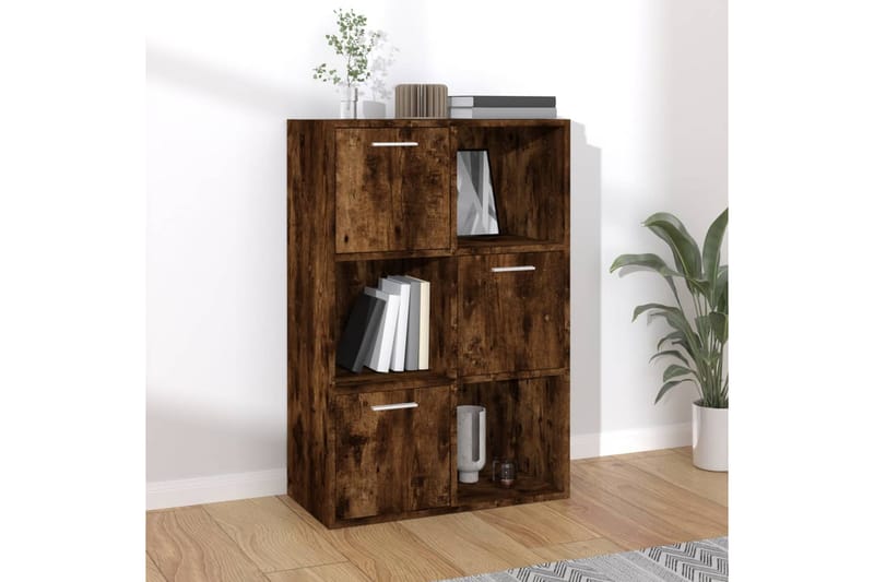 beBasic Oppbevaringsskap røkt eik 60x29,5x90 cm - Brun - Oppbevaring - Skap - Vitrineskap