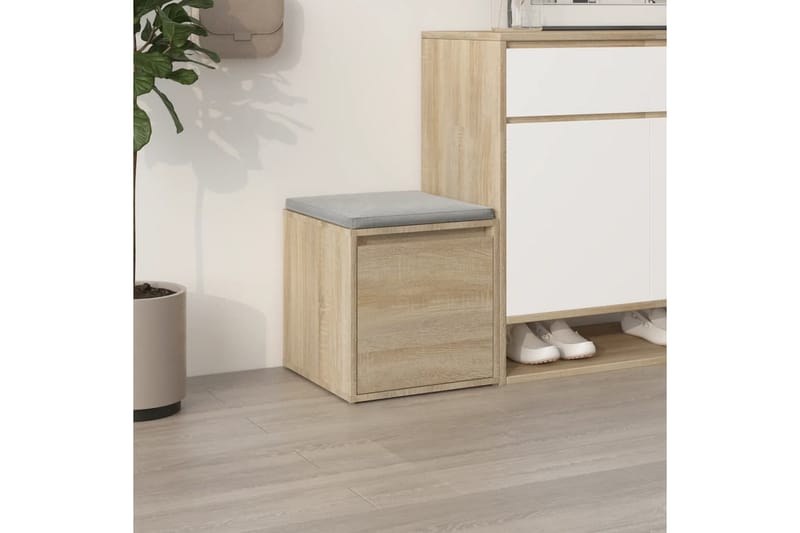 beBasic Oppbevaringsskap sonoma eik 40,5x40x40 cm konstruert tre - Brun - Oppbevaring - Skap - Hjørneskap