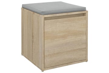 beBasic Oppbevaringsskap sonoma eik 40,5x40x40 cm konstruert tre - Brun - Oppbevaring - Skap - Hjørneskap