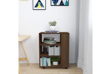 beBasic Rulleskap brun eik 60x35x75 cm konstruert tre - Brun - Oppbevaring - Skap - Hjørneskap