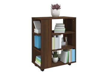 beBasic Rulleskap brun eik 60x35x75 cm konstruert tre - Brun - Oppbevaring - Skap - Hjørneskap