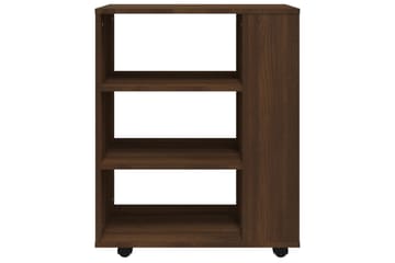 beBasic Rulleskap brun eik 60x35x75 cm konstruert tre - Brun - Oppbevaring - Skap - Hjørneskap
