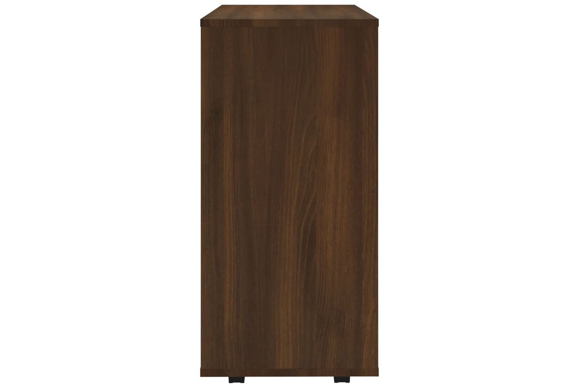 beBasic Rulleskap brun eik 60x35x75 cm konstruert tre - Brun - Oppbevaring - Skap - Hjørneskap