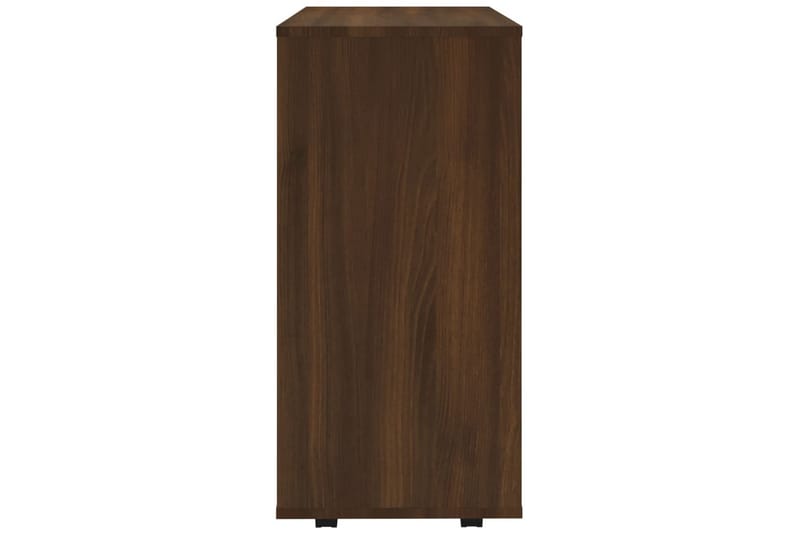 beBasic Rulleskap brun eik 60x35x75 cm konstruert tre - Brun - Oppbevaring - Skap - Hjørneskap