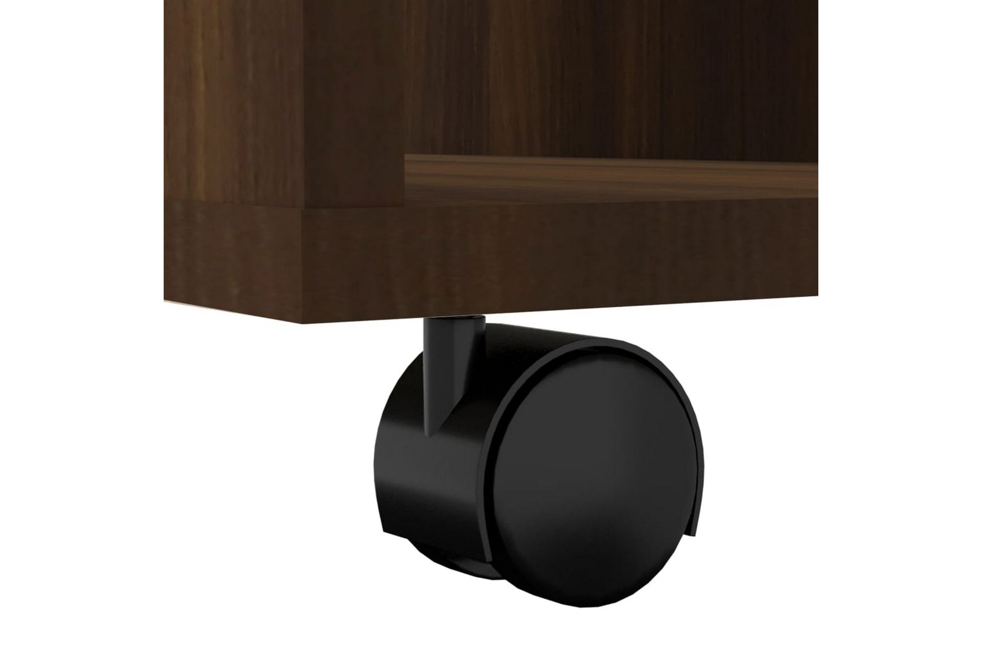 beBasic Rulleskap brun eik 60x53x72 cm konstruert tre - Brun - Oppbevaring - Skap - Hjørneskap
