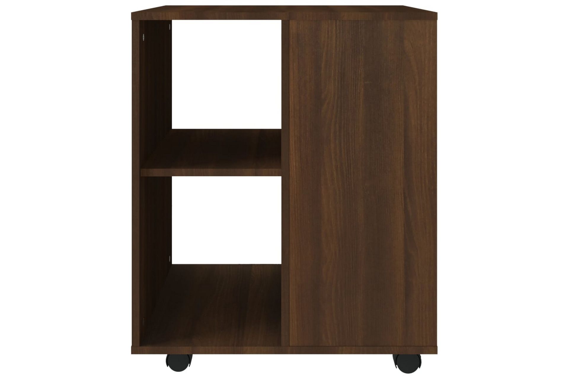 beBasic Rulleskap brun eik 60x53x72 cm konstruert tre - Brun - Oppbevaring - Skap - Hjørneskap