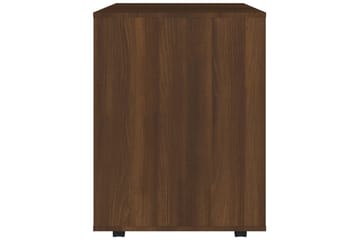 beBasic Rulleskap brun eik 60x53x72 cm konstruert tre - Brun - Oppbevaring - Skap - Hjørneskap