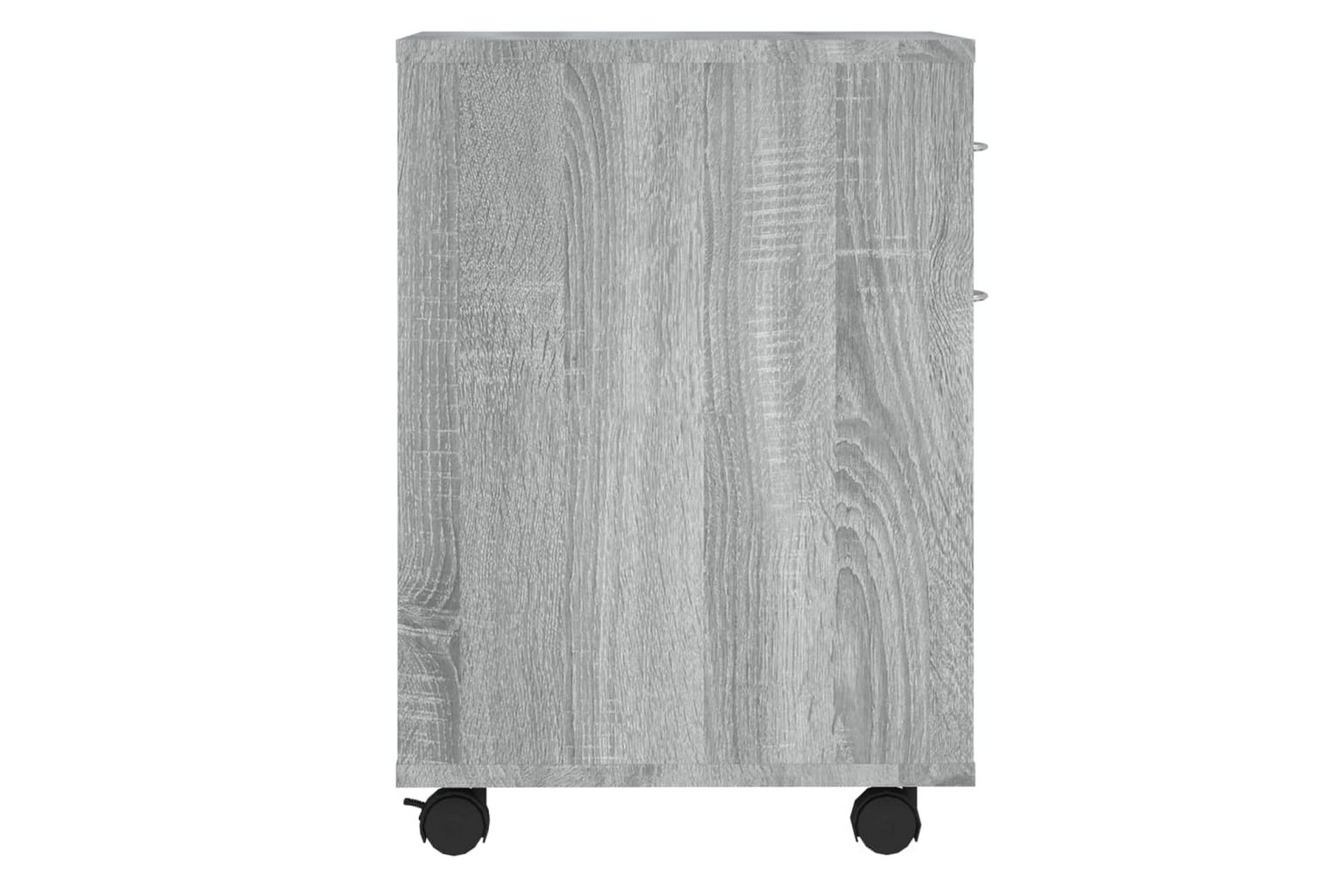 beBasic Rulleskap grå sonoma 45x38x54 cm konstruert tre - GrÃ¥ - Oppbevaring - Skap - Hjørneskap