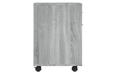 beBasic Rulleskap grå sonoma 45x38x54 cm konstruert tre - GrÃ¥ - Oppbevaring - Skap - Hjørneskap