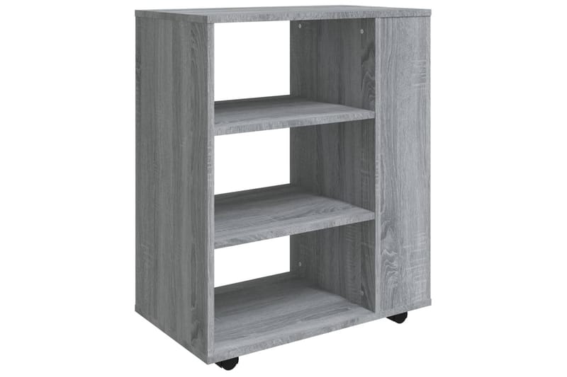 beBasic Rulleskap grå sonoma 60x35x75 cm konstruert tre - GrÃ¥ - Oppbevaring - Skap - Hjørneskap