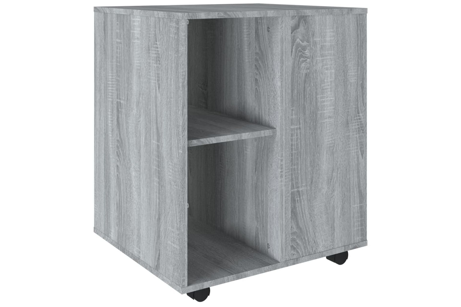 beBasic Rulleskap grå sonoma 60x53x72 cm konstruert tre - GrÃ¥ - Oppbevaring - Skap - Hjørneskap
