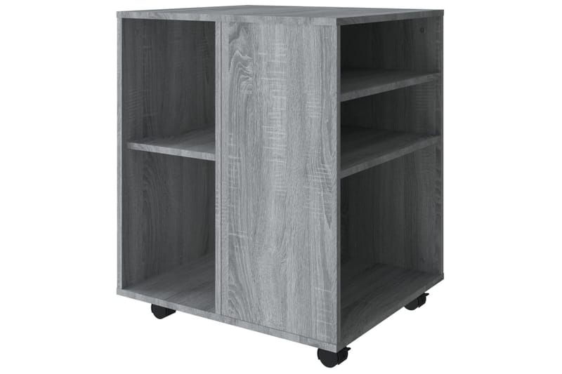 beBasic Rulleskap grå sonoma 60x53x72 cm konstruert tre - GrÃ¥ - Oppbevaring - Skap - Hjørneskap