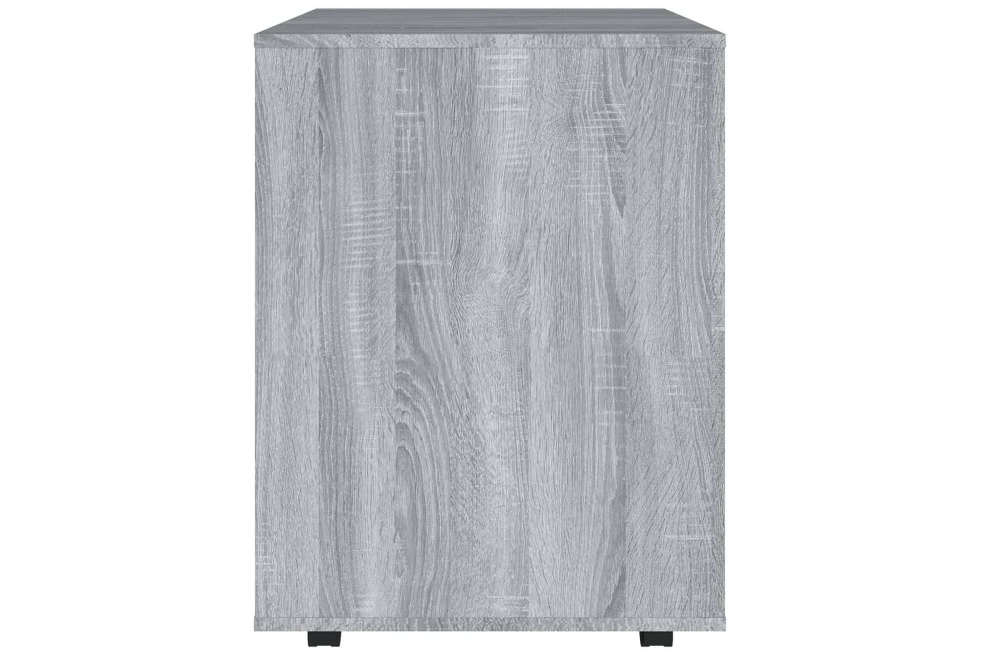 beBasic Rulleskap grå sonoma 60x53x72 cm konstruert tre - GrÃ¥ - Oppbevaring - Skap - Hjørneskap