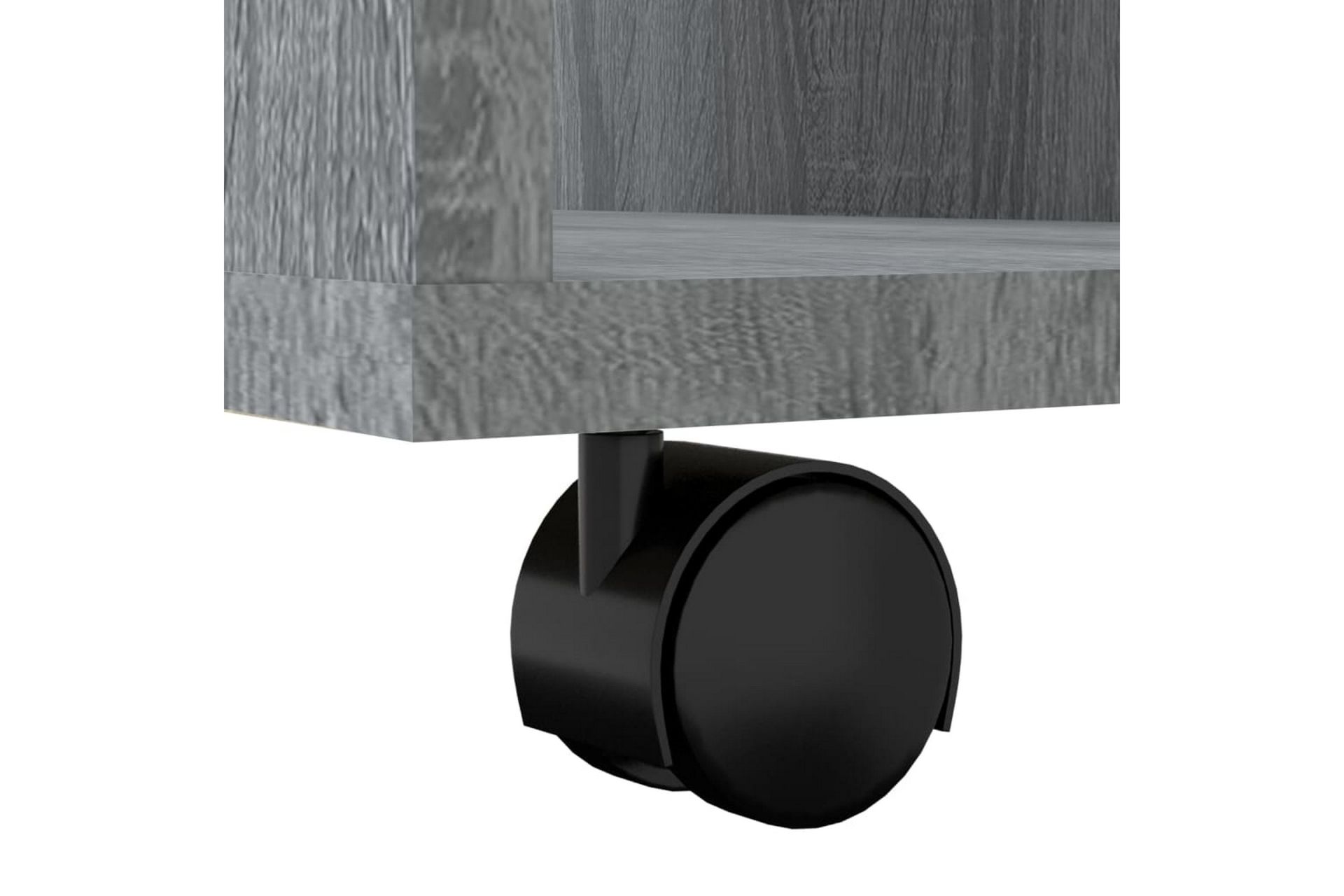 beBasic Rulleskap grå sonoma 60x53x72 cm konstruert tre - GrÃ¥ - Oppbevaring - Skap - Hjørneskap