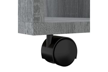 beBasic Rulleskap grå sonoma 60x53x72 cm konstruert tre - GrÃ¥ - Oppbevaring - Skap - Hjørneskap