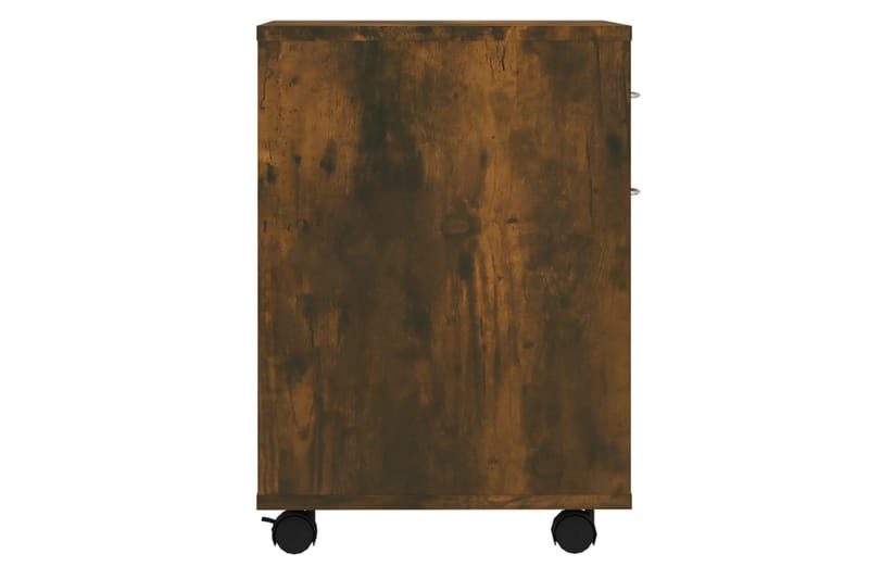 beBasic Rulleskap røkt eik 45x38x54 cm konstruert tre - Brun - Oppbevaring - Skap - Hjørneskap