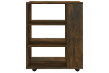 beBasic Rulleskap røkt eik 60x35x75 cm konstruert tre - Brun - Oppbevaring - Skap - Hjørneskap