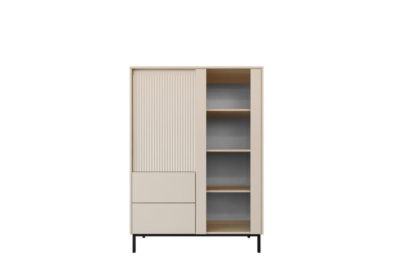 Bjurholm Vitrineskap 104x146 cm - Beige - Oppbevaring - Skap - Vitrineskap