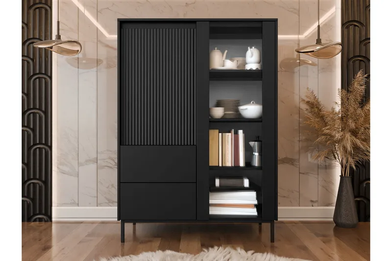 Bjurholm Vitrineskap 104x146 cm - Grønn - Oppbevaring - Skap - Vitrineskap