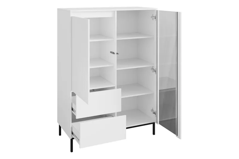 Bjurholm Vitrineskap 104x146 cm - Grønn - Oppbevaring - Skap - Vitrineskap