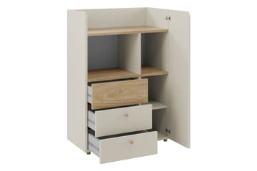 Buhan Høyskap - Beige / Brun - Oppbevaring - Skap - Oppbevaringsskap