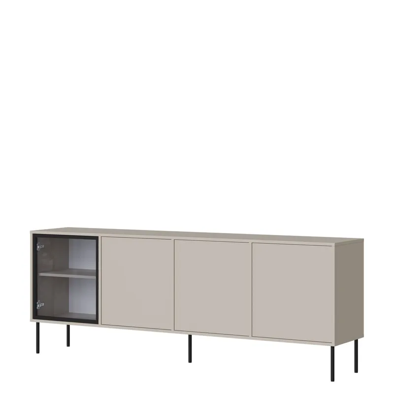 Claven skjenk 200 cm - beige - Oppbevaring - Skap - Vitrineskap