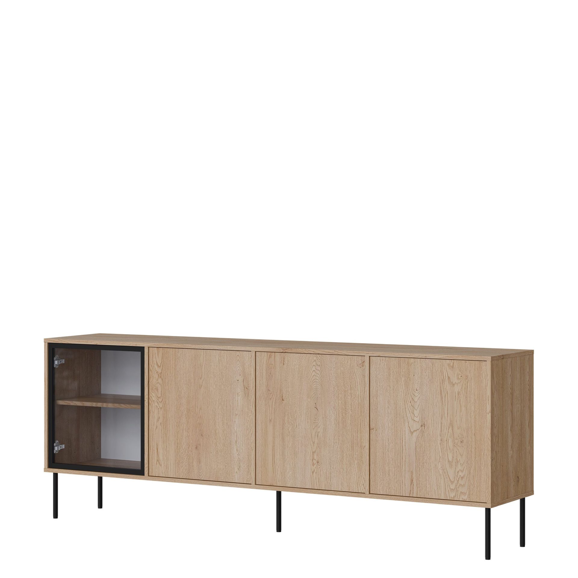 Claven skjenk 200 cm - brun