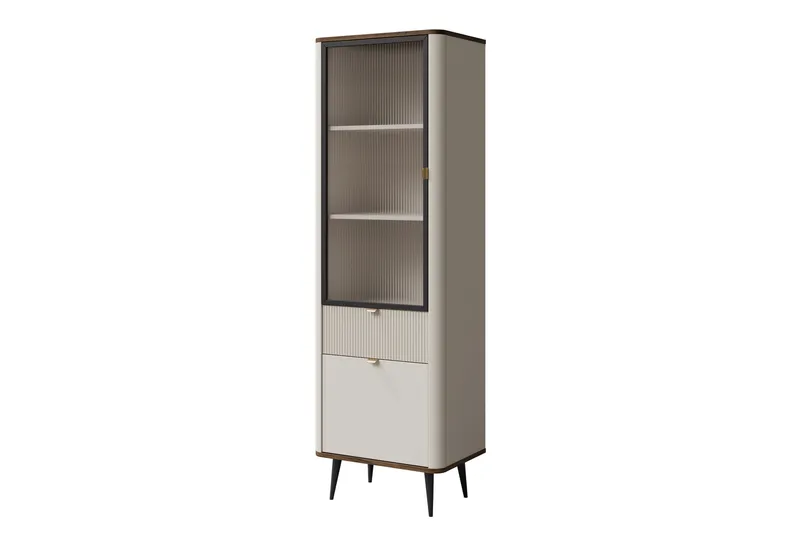 Cucina Vitrineskap 60x191 cm, Beige